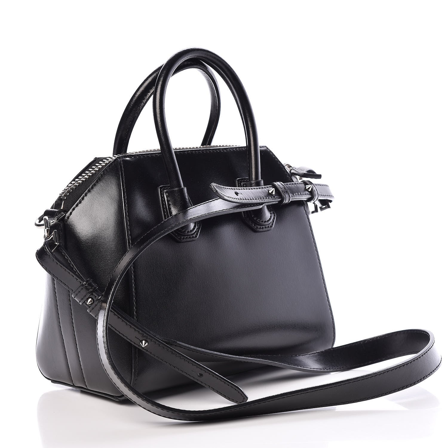 Givenchy Shiny Lord Calfskin Mini Antigona Black 3 of 10