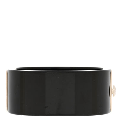 Chanel Resin Crystal CC Cuff Black 3 of 5