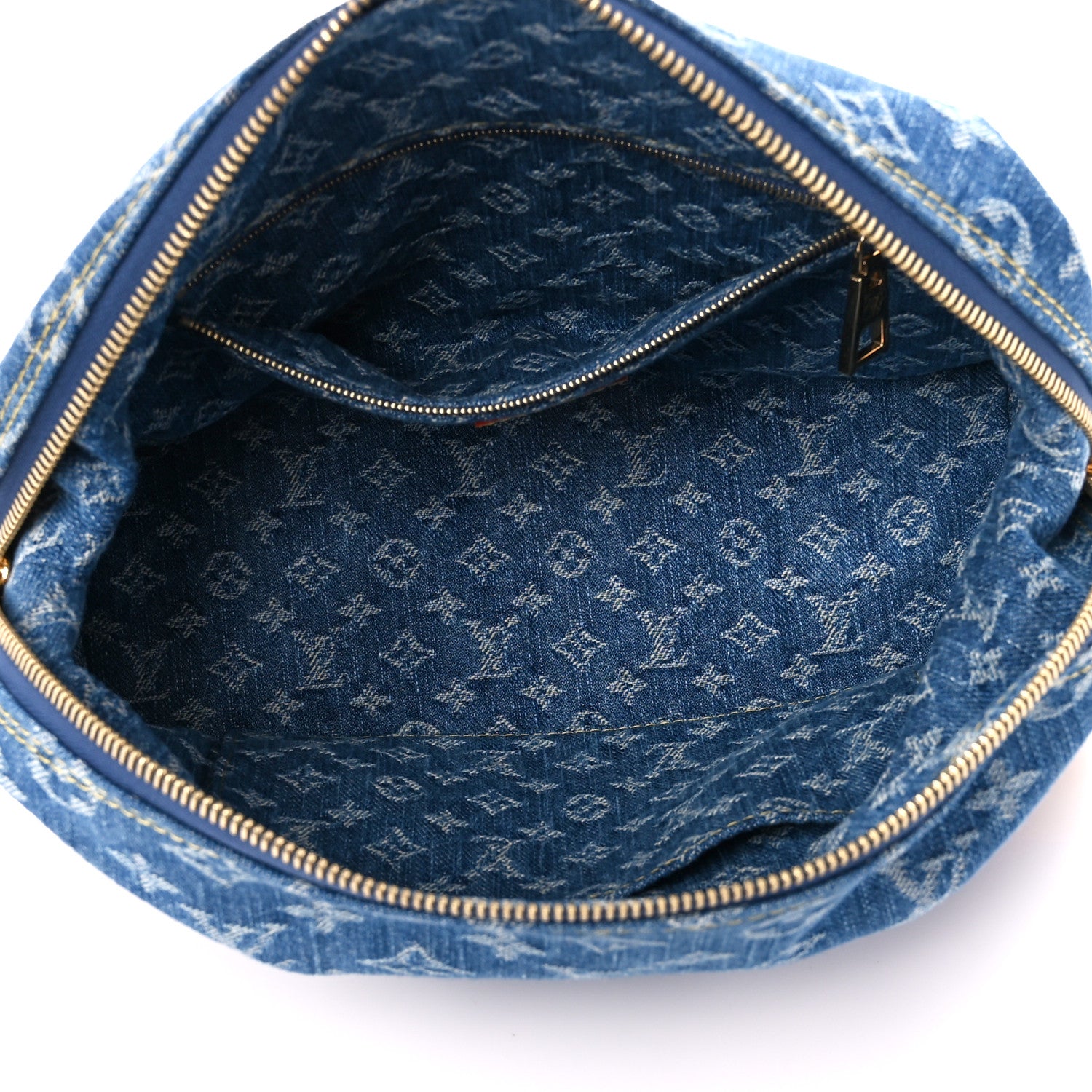 Louis Vuitton Monogram Denim Pochette Cosmetique GM Denim Blue 5 of 9