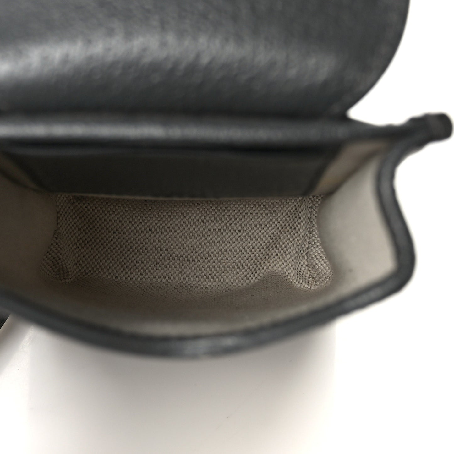GG Supreme Monogram Textured Dollar Calfskin Phone Crossbody Bag Grey Black Graphite Grey