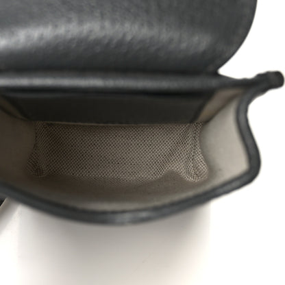 Gucci GG Supreme Monogram Textured Dollar Calfskin Phone Crossbody Bag Grey Black Graphite Grey 5 of 8