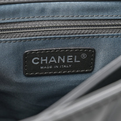 Chanel Lambskin Quilted Jumbo Coco Loop Flap Grey 7 of 11