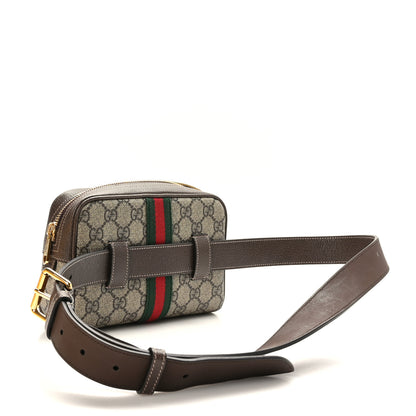 Gucci GG Supreme Monogram Web Small Ophidia Belt Bag 95 38 Dark Brown 3 of 10