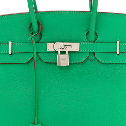 Hermes Taurillon Clemence BIRKIN 35 Menthe 8 of 15