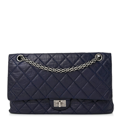 Chanel Aged Calfskin Quilted 2.55 Reissue 226 Flap Dark Blue 1 of 11