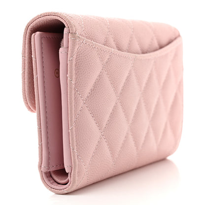 Chanel Caviar Quilted Medium Flap Wallet Light Pink 3 of 9