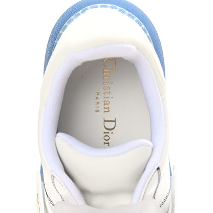 Christian Dior Calfskin Clear Rubber Dior-ID Platform Sneakers 37.5 White Deep Blue 7 of 9