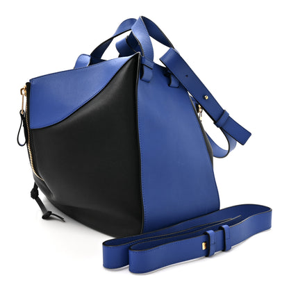 Loewe Calfskin Medium Hammock Shoulder Bag Electric Blue Black 3 of 15