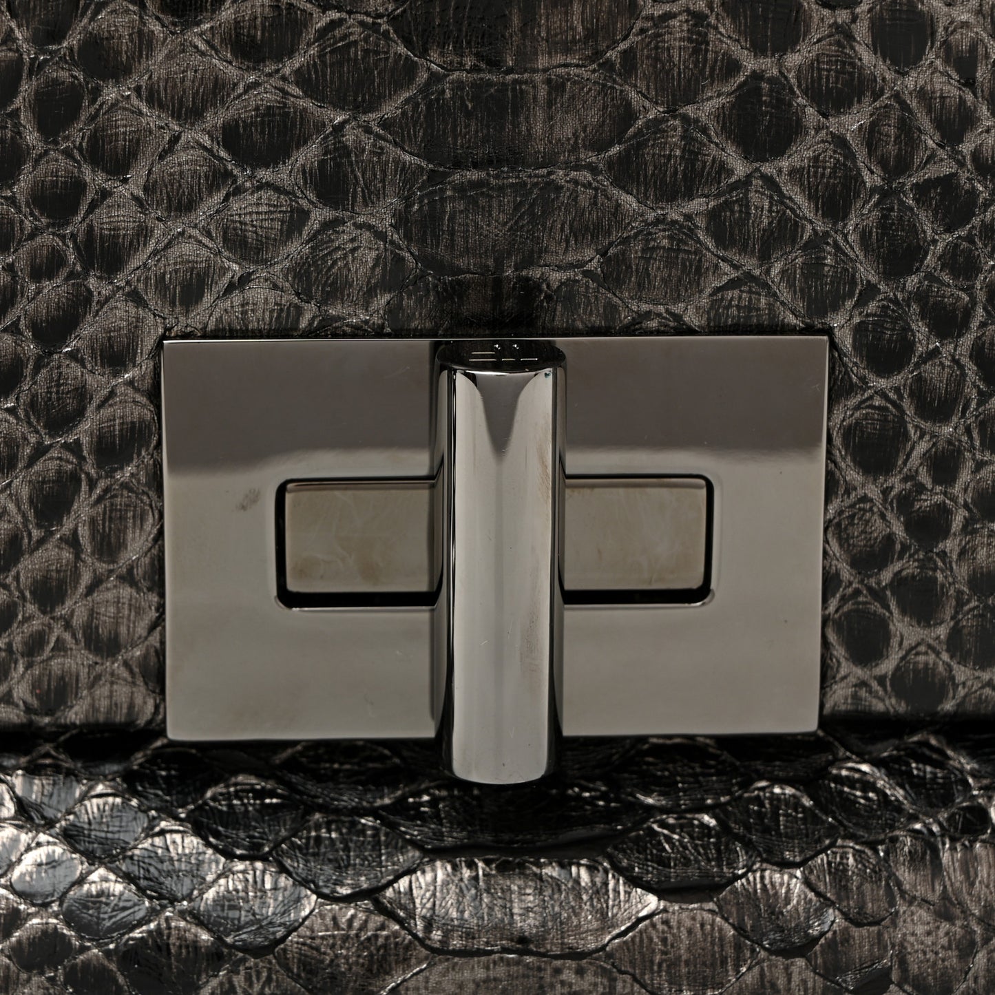 Snakeskin Natalia Shoulder Bag Black