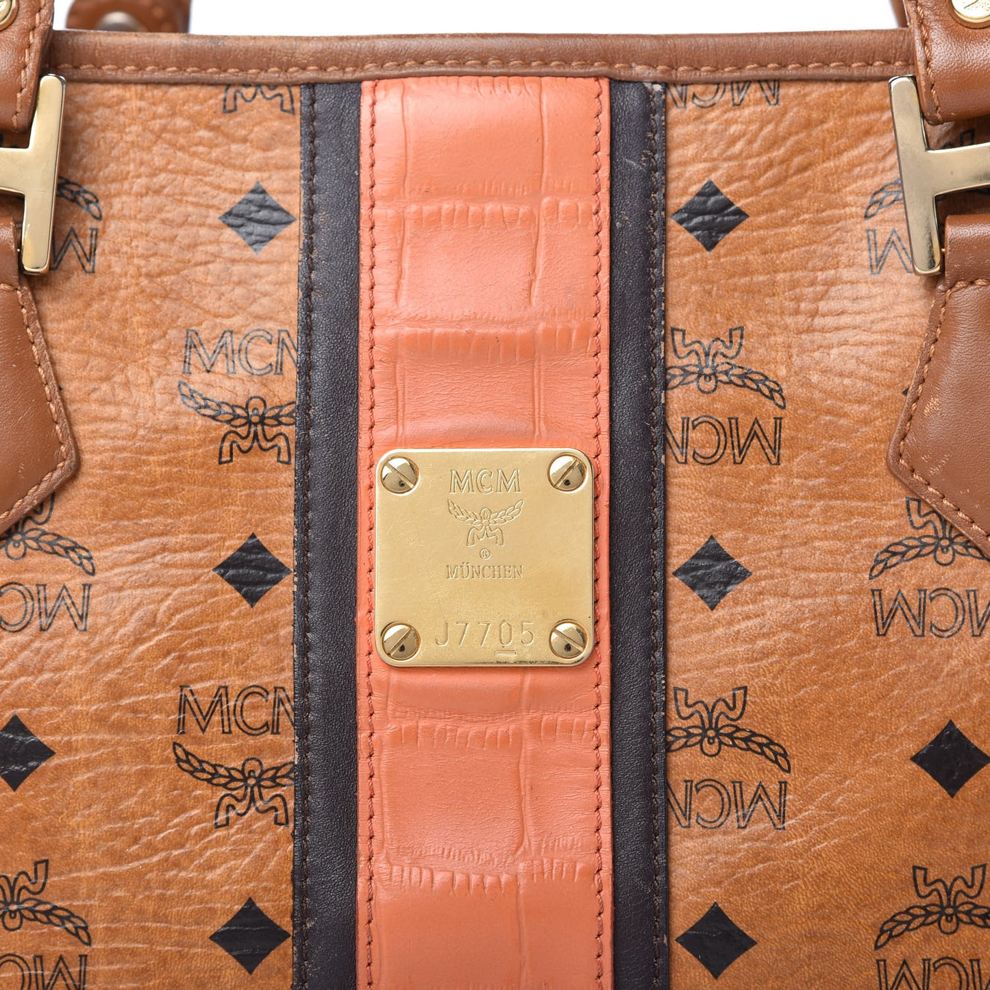 Visetos Rudic Shopper Tote Cognac Orange