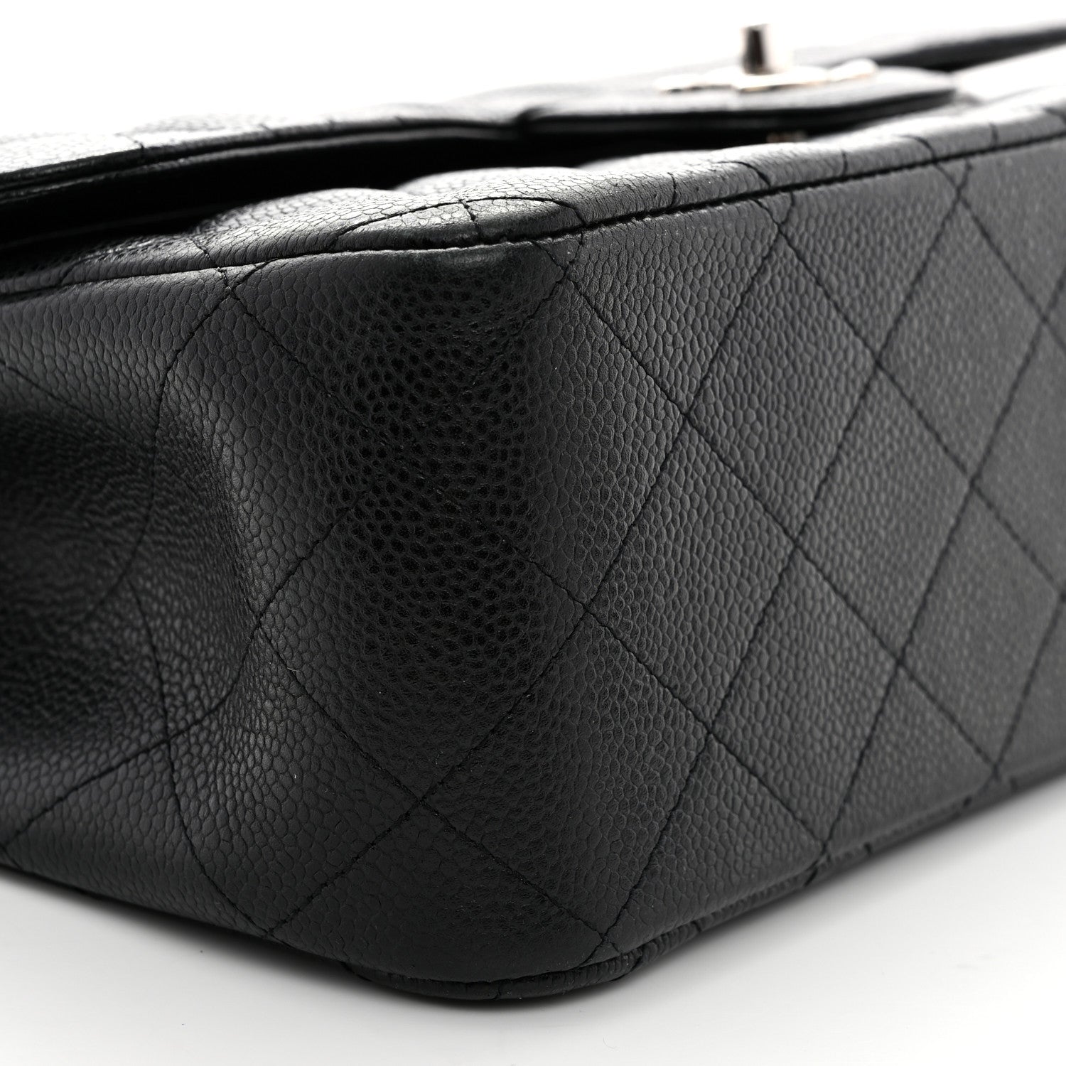 Chanel Caviar Quilted Jumbo Double Flap Black 9 of 10