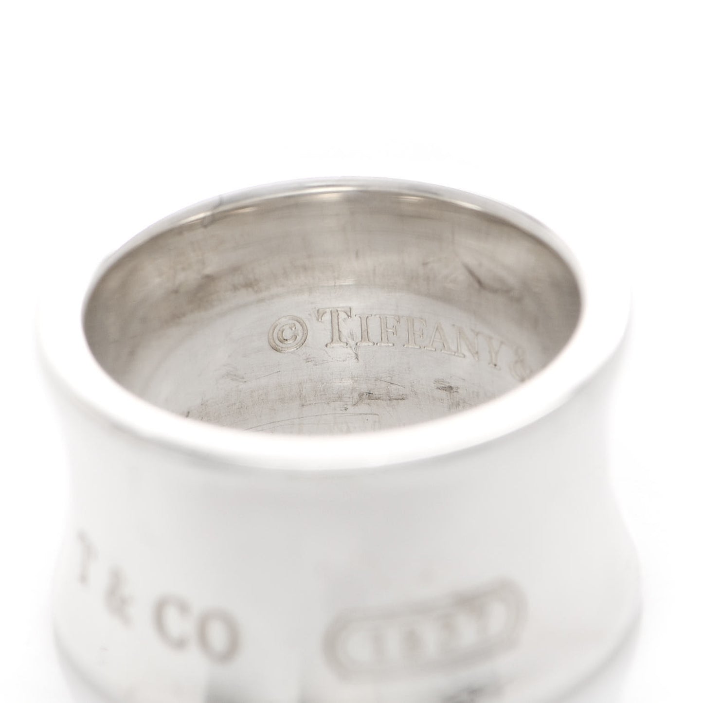 Sterling Silver Wide 1837 Ring 50 5.5