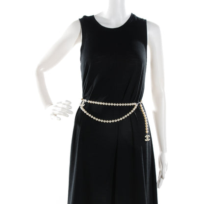 Chanel Pearl CC Double Strand Belt Silver 2 of 7