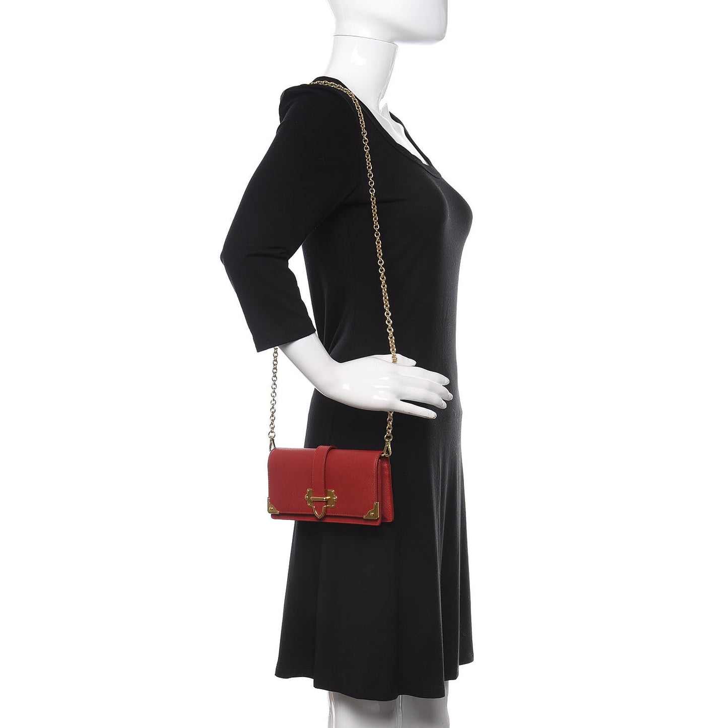 Saffiano Cahier Mini Bag Fuoco