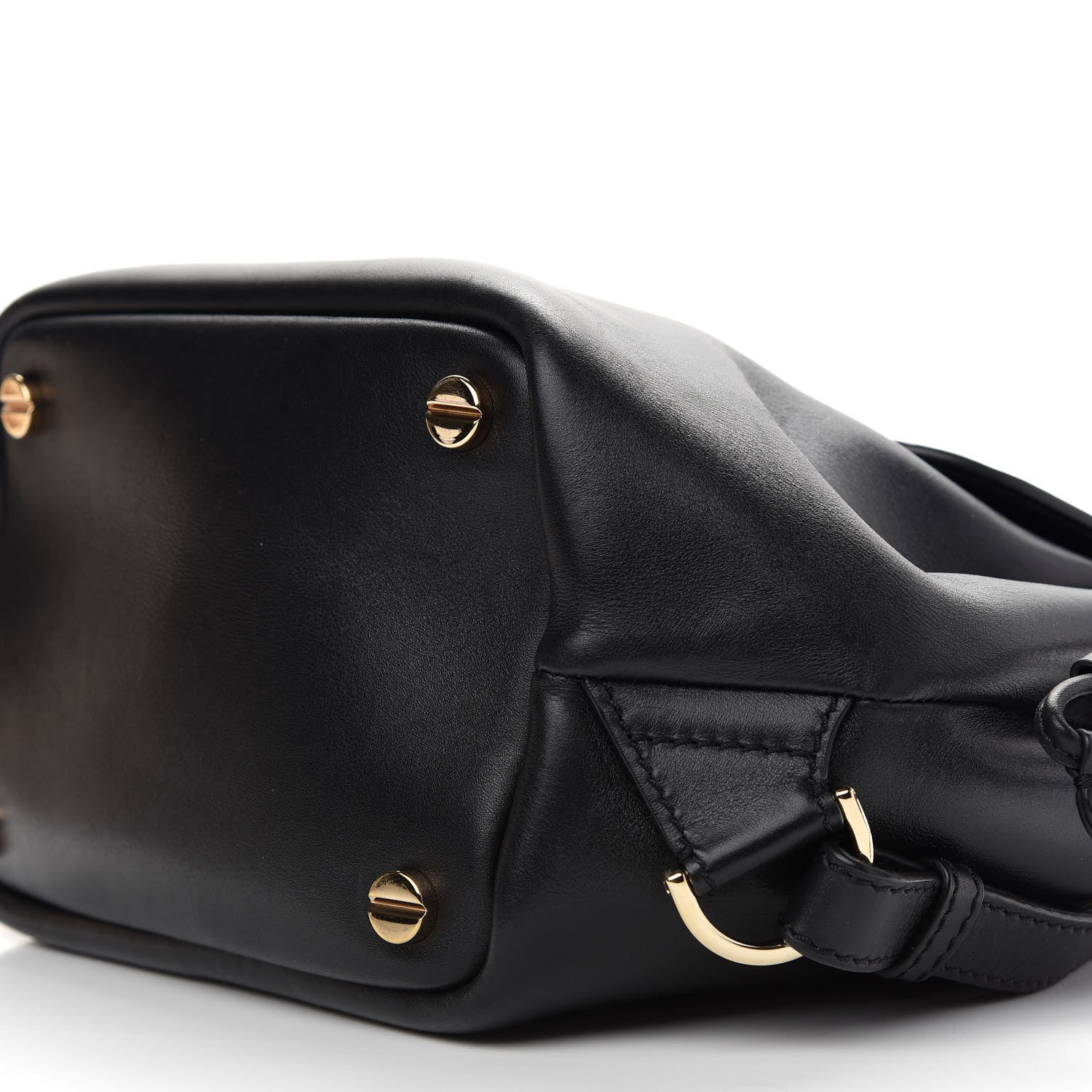 Valentino Garavani Vitello Rockstud Demilune Backpack Black 8 of 9