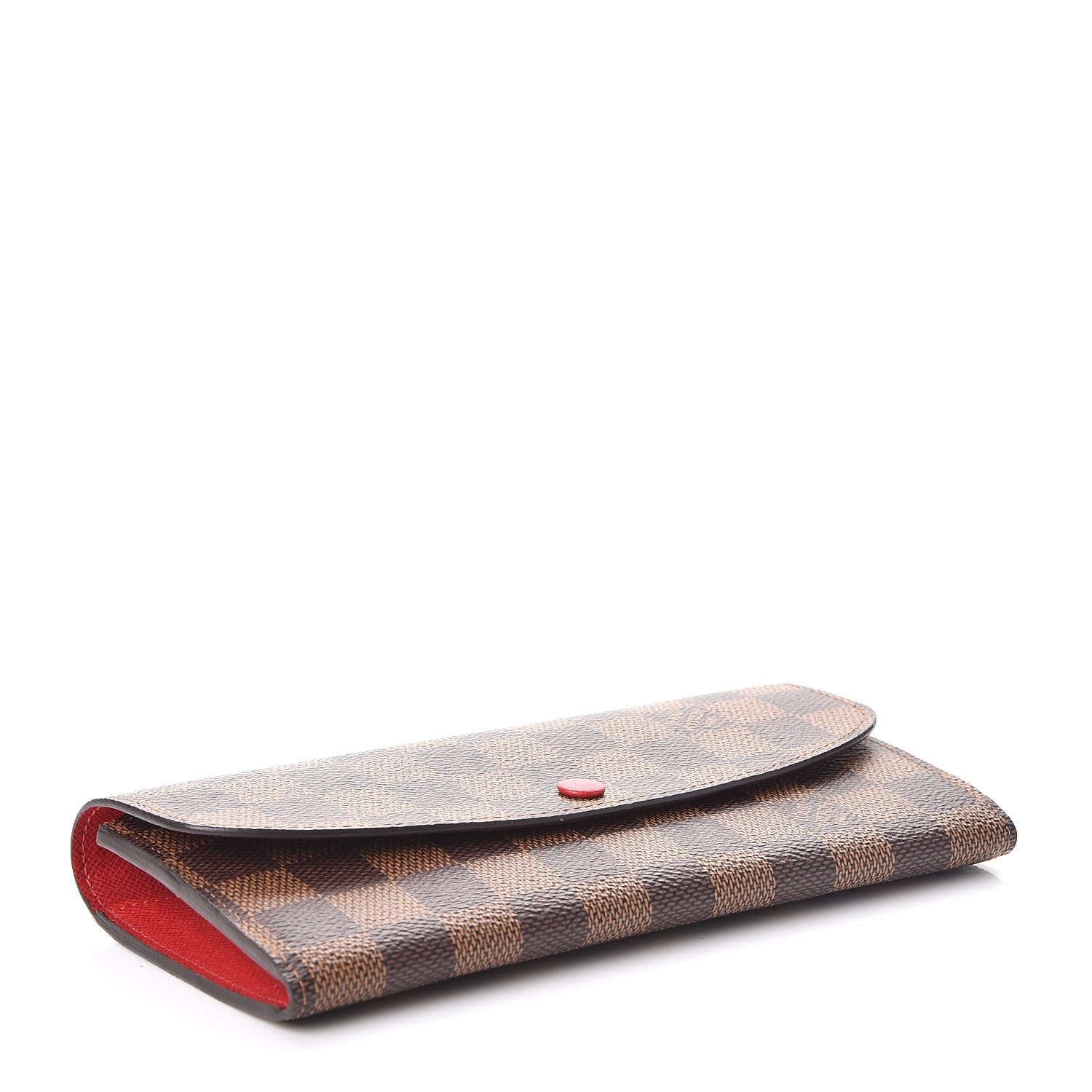 Louis Vuitton Damier Ebene Emilie Wallet Red 4 of 8