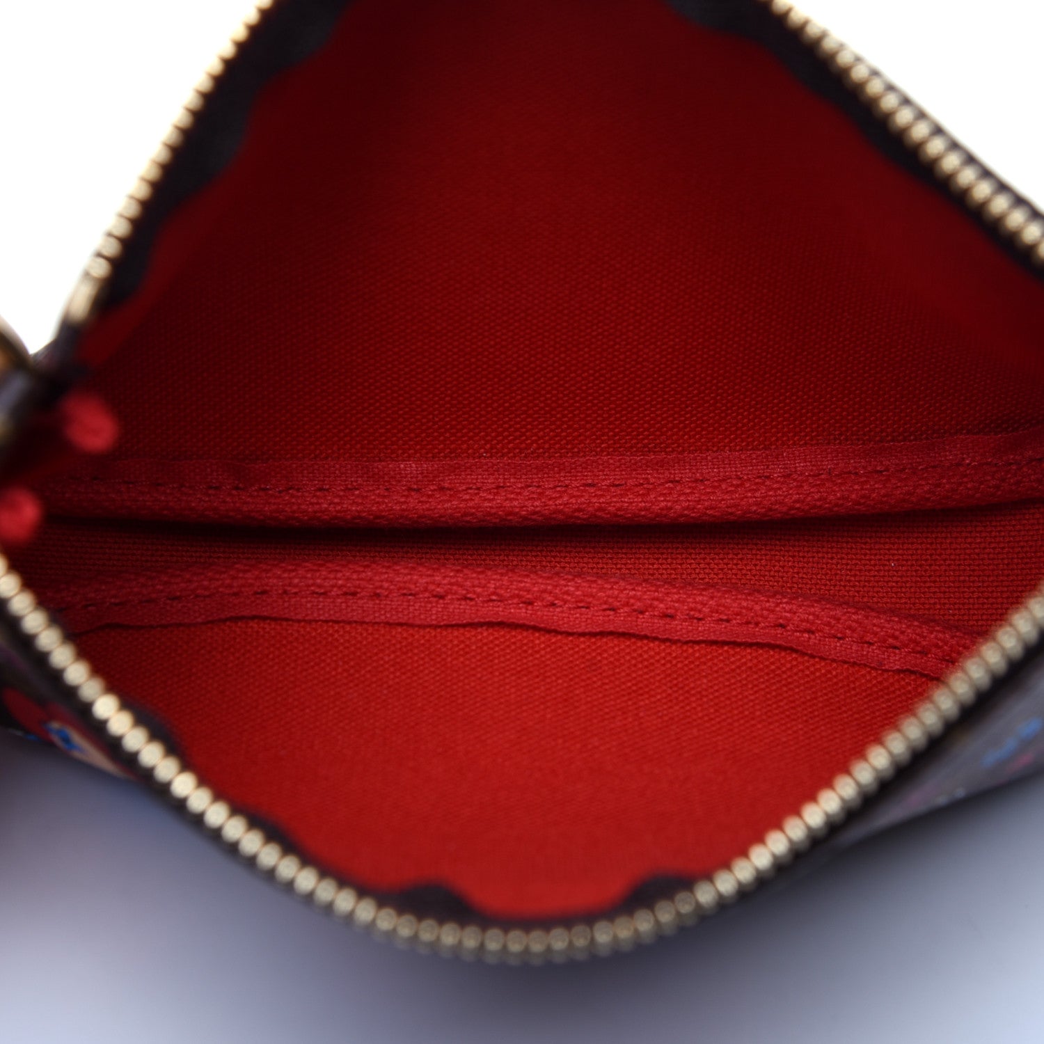 Louis Vuitton Monogram 2020 Christmas Animation Bumper Cars Mini Pochette Accessories Coquelicot 5 of 11