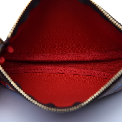 Louis Vuitton Monogram 2020 Christmas Animation Bumper Cars Mini Pochette Accessories Coquelicot 5 of 11