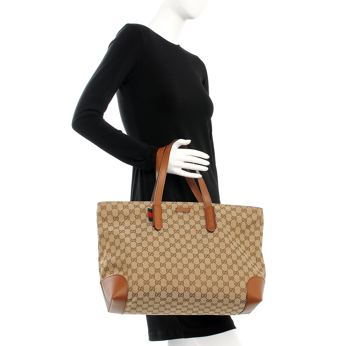 Monogram Large Original Tote Tan