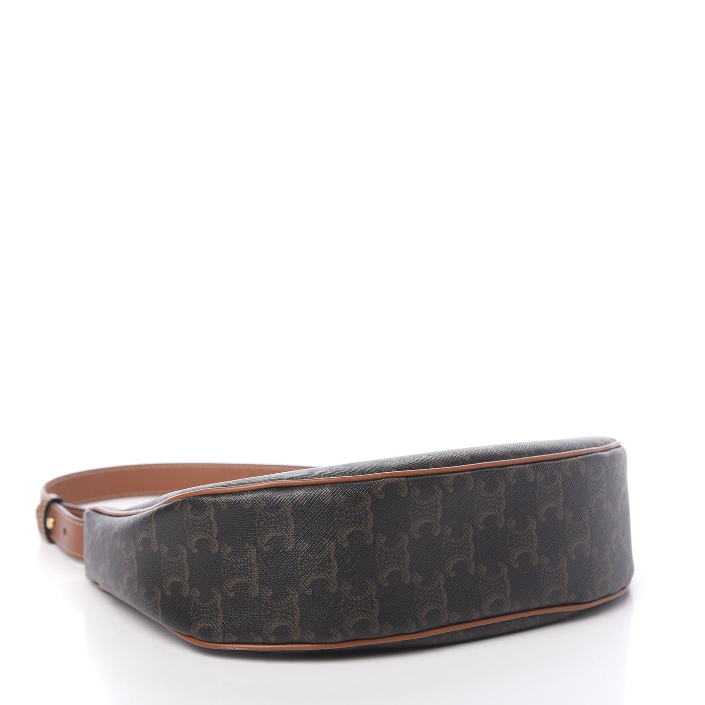 Triomphe Canvas Calfskin Ava Shoulder Bag Tan