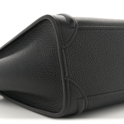Celine Drummed Calfskin Nano Luggage Black 9 of 12