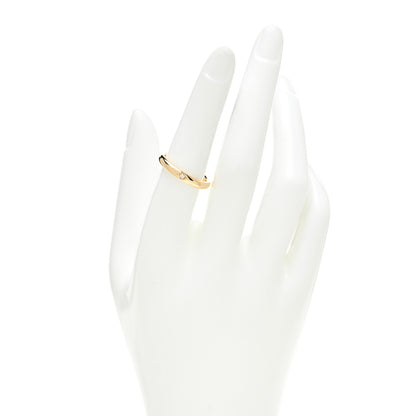 Tiffany 18K Yellow Gold Diamond 3mm Elsa Peretti Band Ring 54 7 2 of 5
