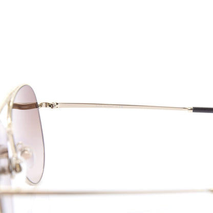Chanel Aviator Metallic Pilot Sunglasses 4231 Gold 6 of 8