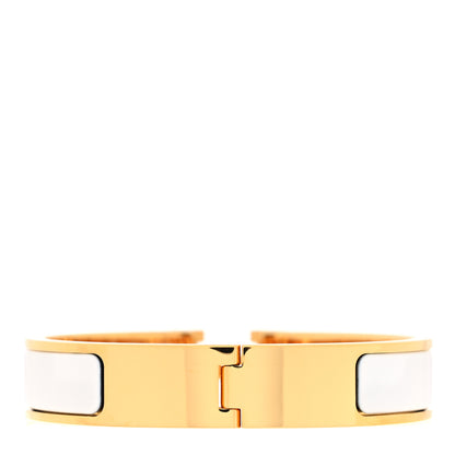Hermes Enamel Narrow Clic Clac H Bracelet PM White 3 of 5