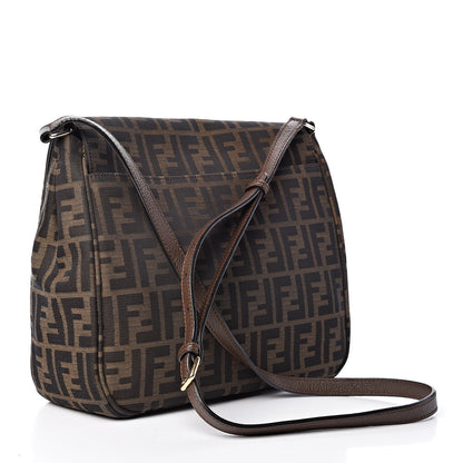 Fendi Zucca Vitello Artic Messenger Bag Tobacco Castagna 3 of 18