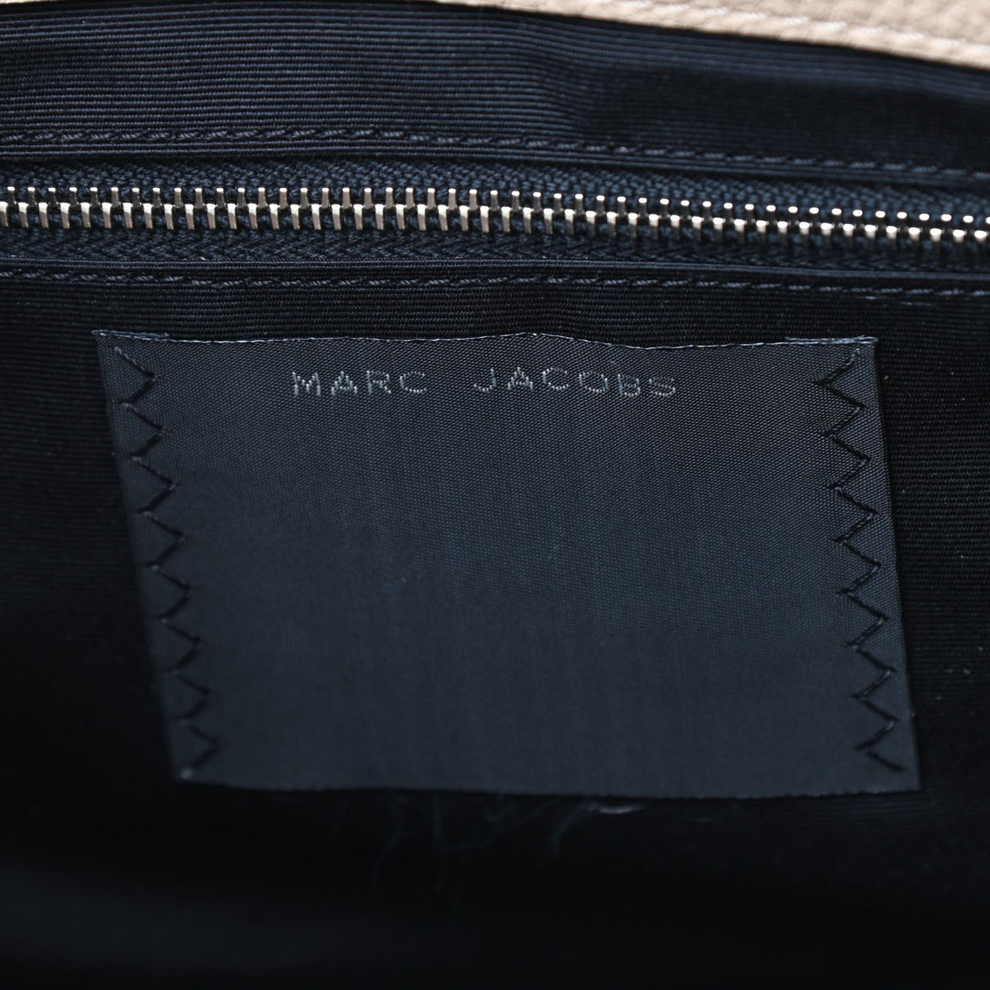 Textured Calfskin Satchel Beige