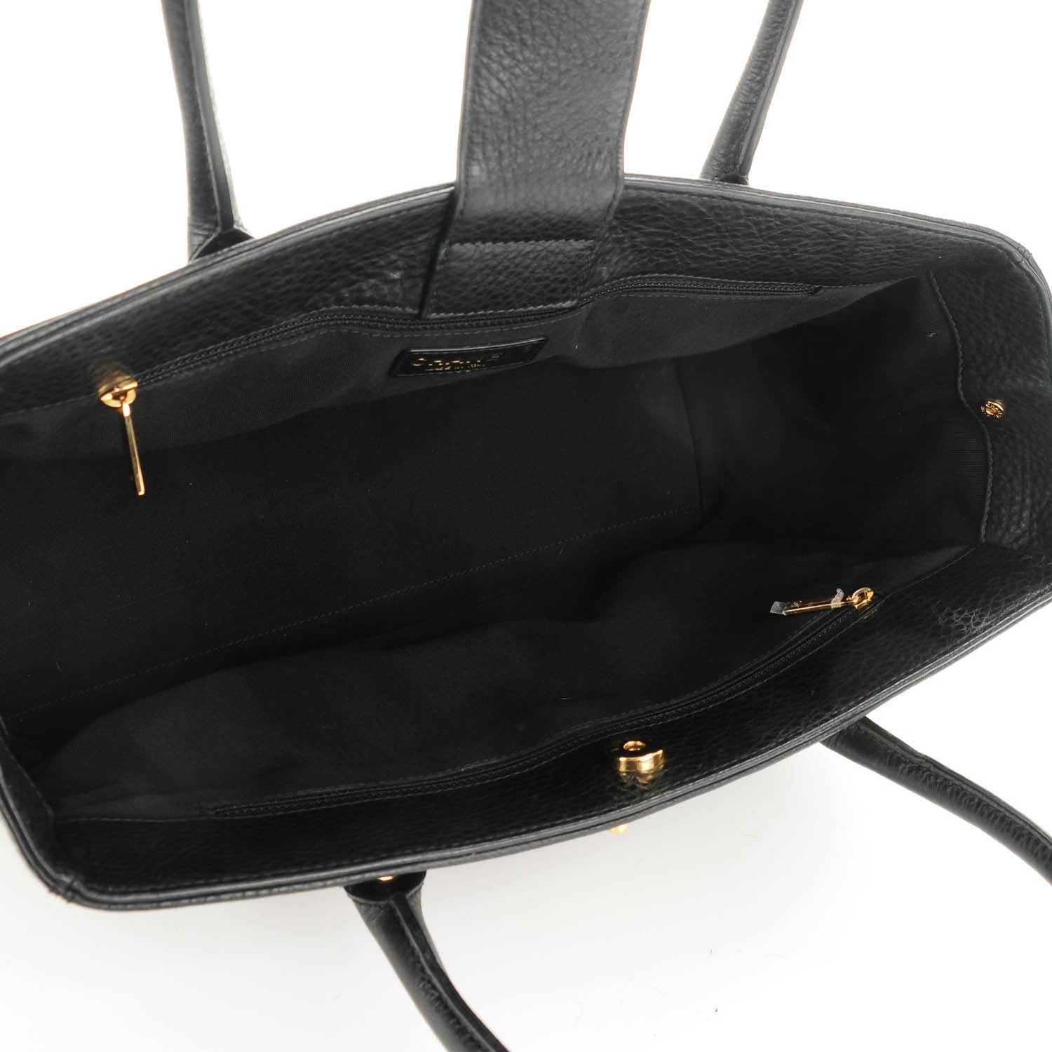 Chanel Deerskin Cerf Executive Shopper Tote Black 5 of 7