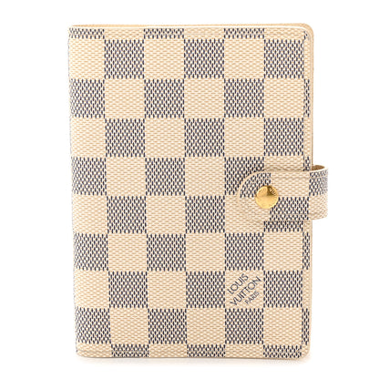Louis Vuitton Damier Azur Small Ring Agenda Cover 1 of 12