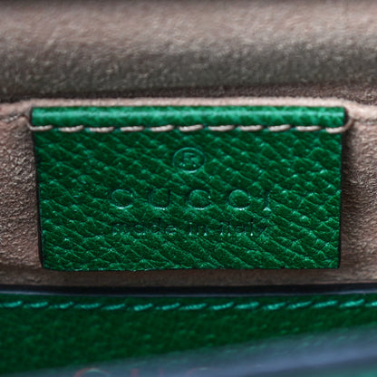 Gucci GG Supreme Monogram Flora Web Small Ophidia Chain Shoulder Bag Green 7 of 13