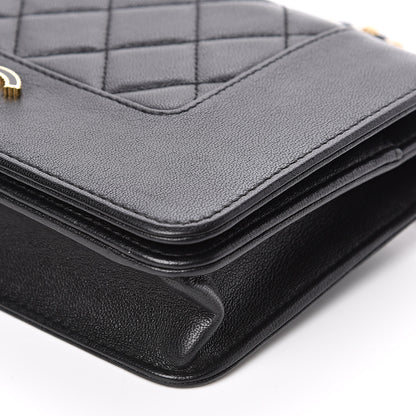 Chanel Sheepskin Quilted Mademoiselle Vintage Wallet On Chain WOC Black 11 of 13