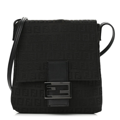 Fendi Zucchino Vitello Tube Messenger Black 1 of 9