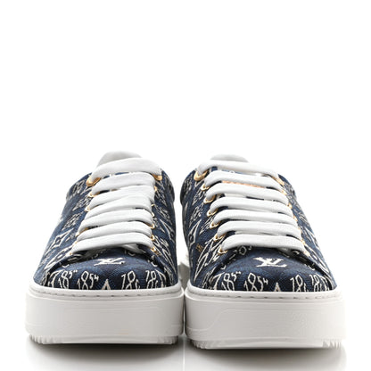 Louis Vuitton Jacquard Since 1854 Time Out Sneakers 37.5 Blue 2 of 9
