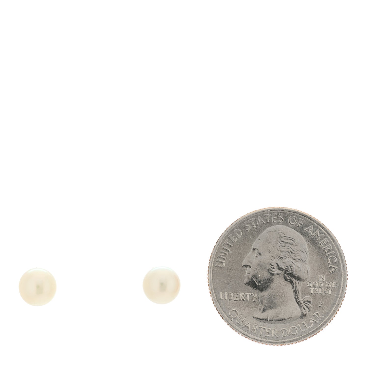 Mikimoto 18K White Gold 6.5-7mm Akoya Pearl Stud Earrings 2 of 4