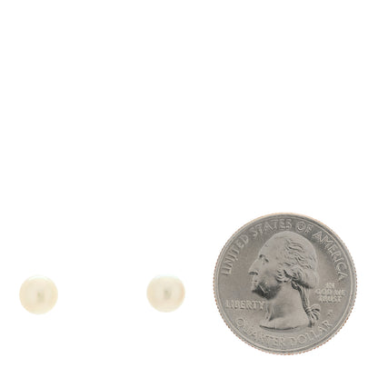 Mikimoto 18K White Gold 6.5-7mm Akoya Pearl Stud Earrings 2 of 4