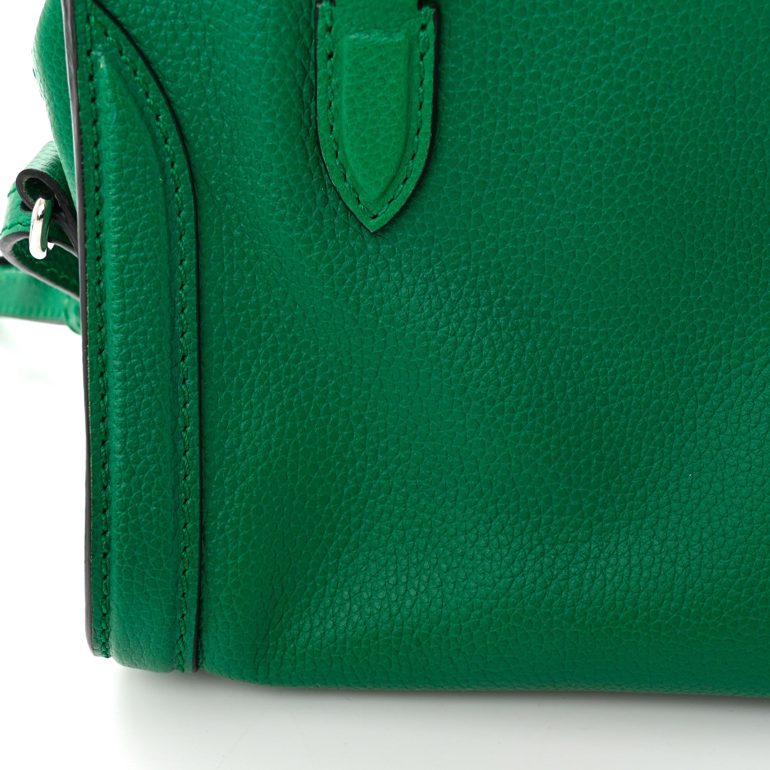 Alexander McQueen Pebbled Calfskin Mini Padlock Tote Emerald 14 of 15