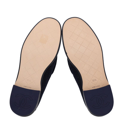Chanel Denim CC Turnlock Loafers 39.5 Dark Blue 7 of 11