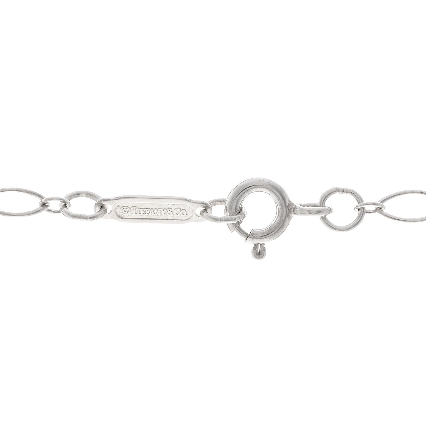 Sterling Silver Oval Key Pendant Necklace