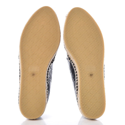 Gucci Guccissima Signature Espadrilles 37 Black 5 of 9
