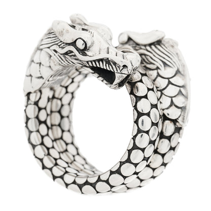John Hardy Sterling Silver Legends Naga Dragon Coil Ring 53 6.5 1 of 6