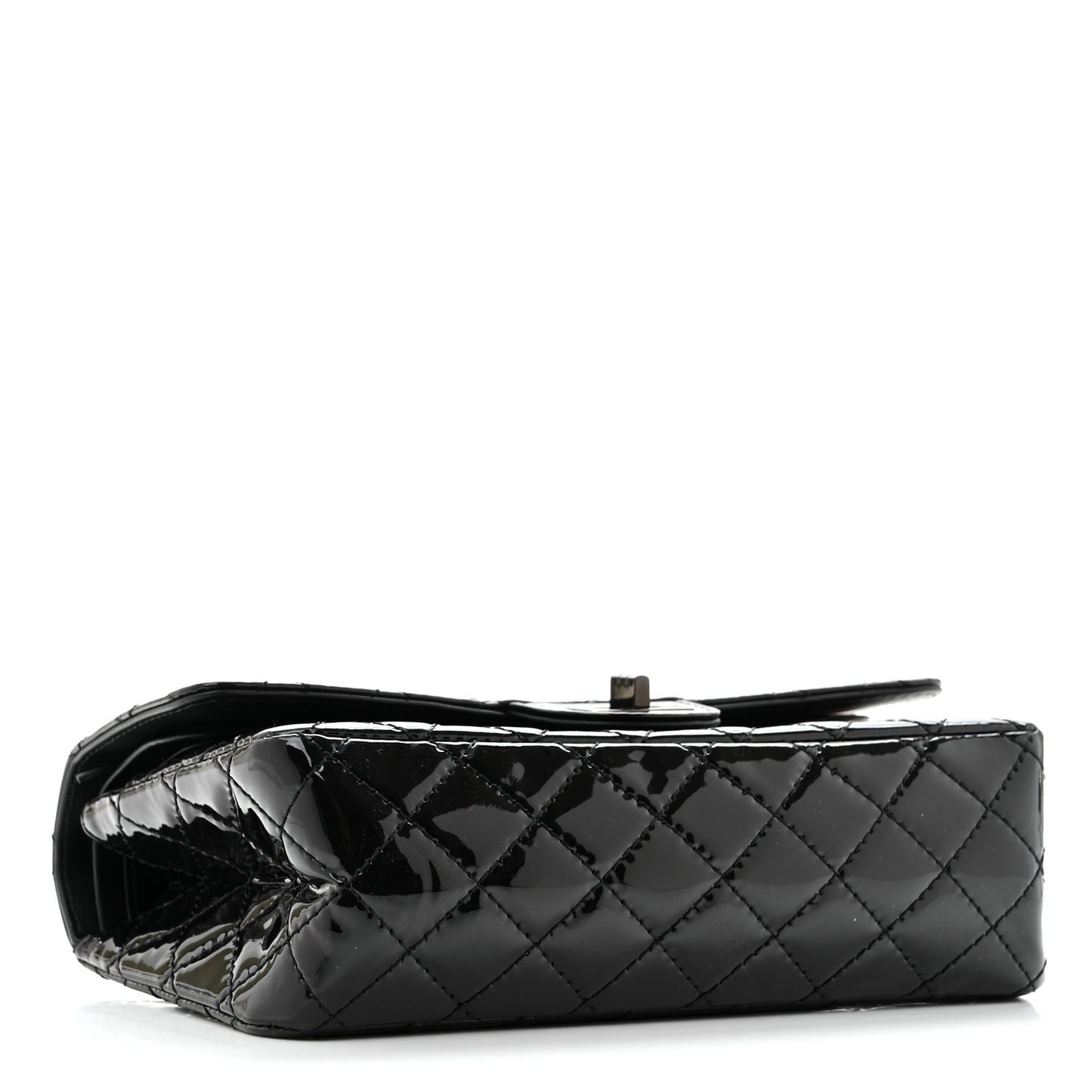 Patent Calfskin Quilted 2.55 Reissue 225 Flap So Black