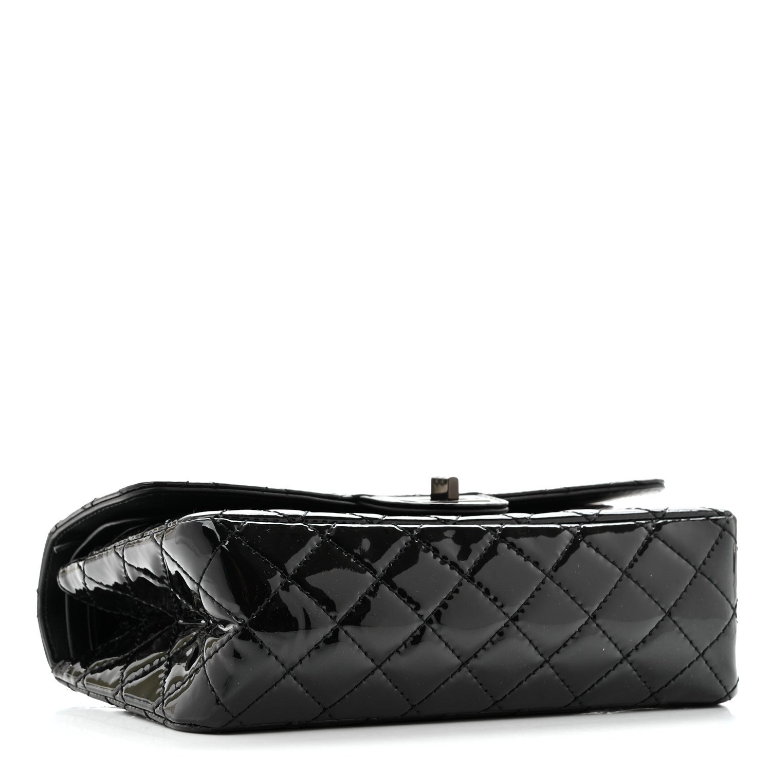 Chanel Patent Calfskin Quilted 2.55 Reissue 225 Flap So Black 3 of 10