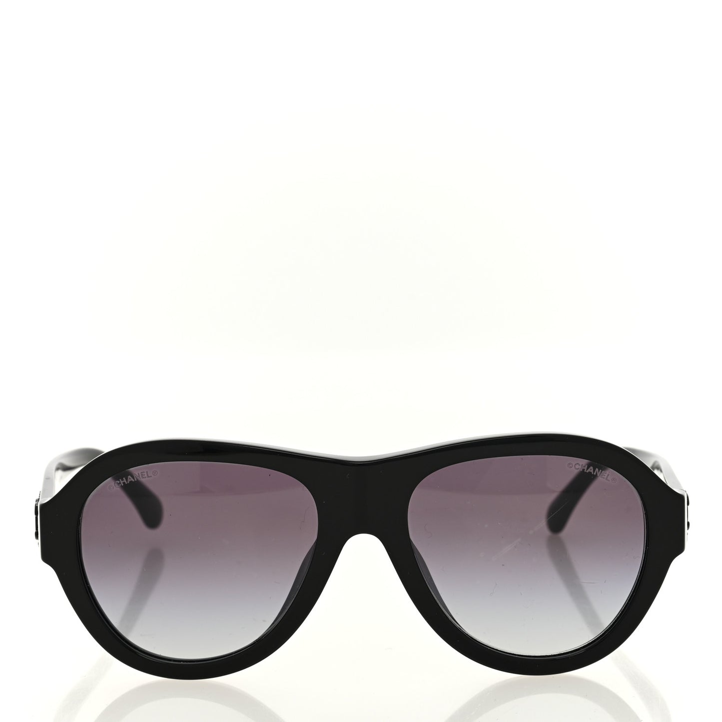 Acetate Strass Pilot Sunglasses 5467-B-A Black