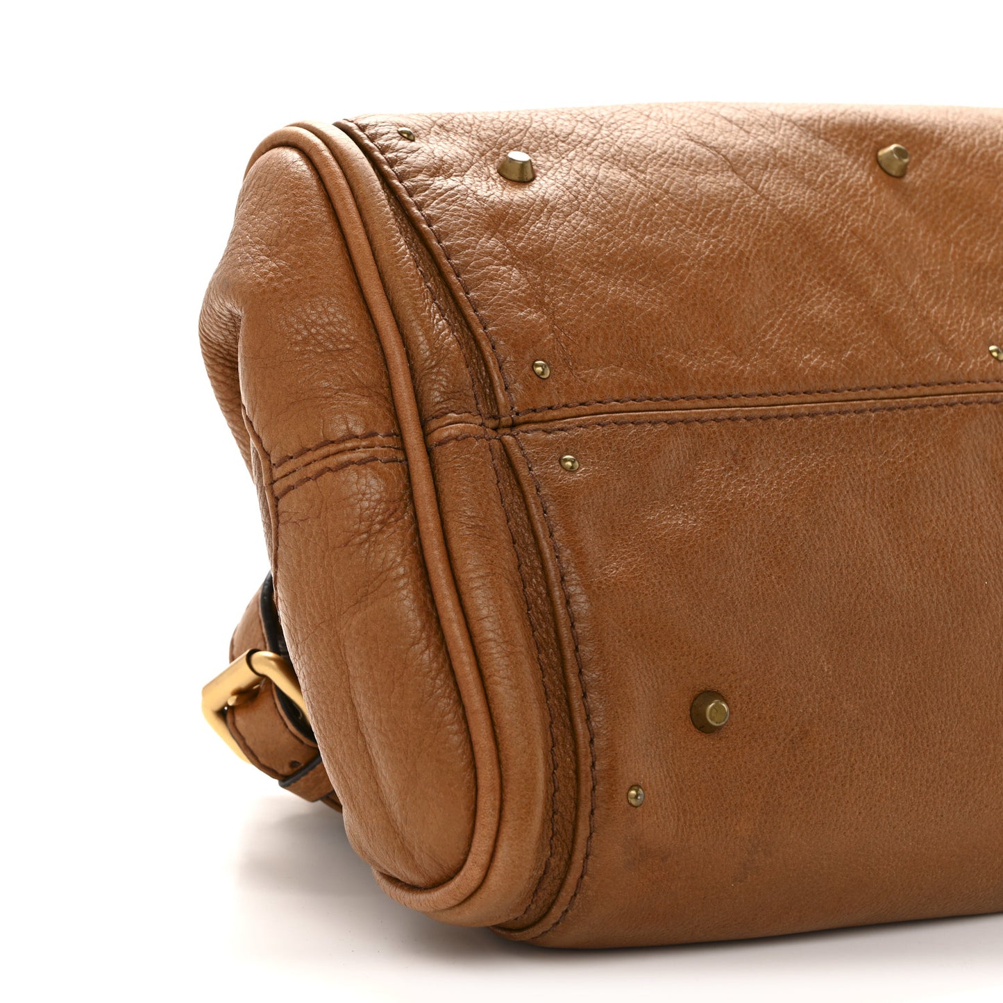 Calfskin Medium Paddington Satchel Tan