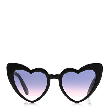 Saint Laurent Acetate Heart Frame Loulou SL181 Sunglasses Black 3 of 8