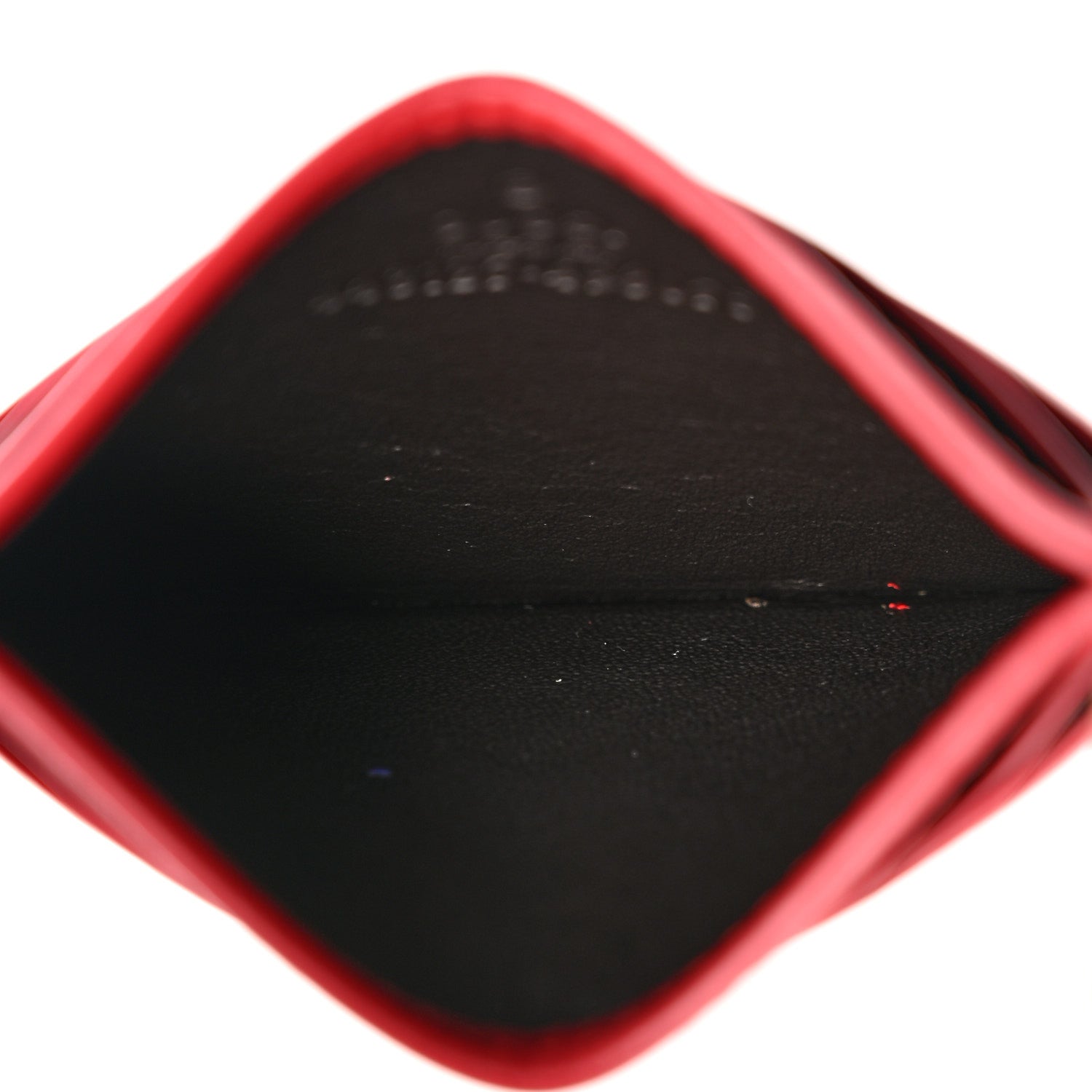 Gucci Calfskin Matelasse GG Marmont Card Holder Hibiscus Red 5 of 6