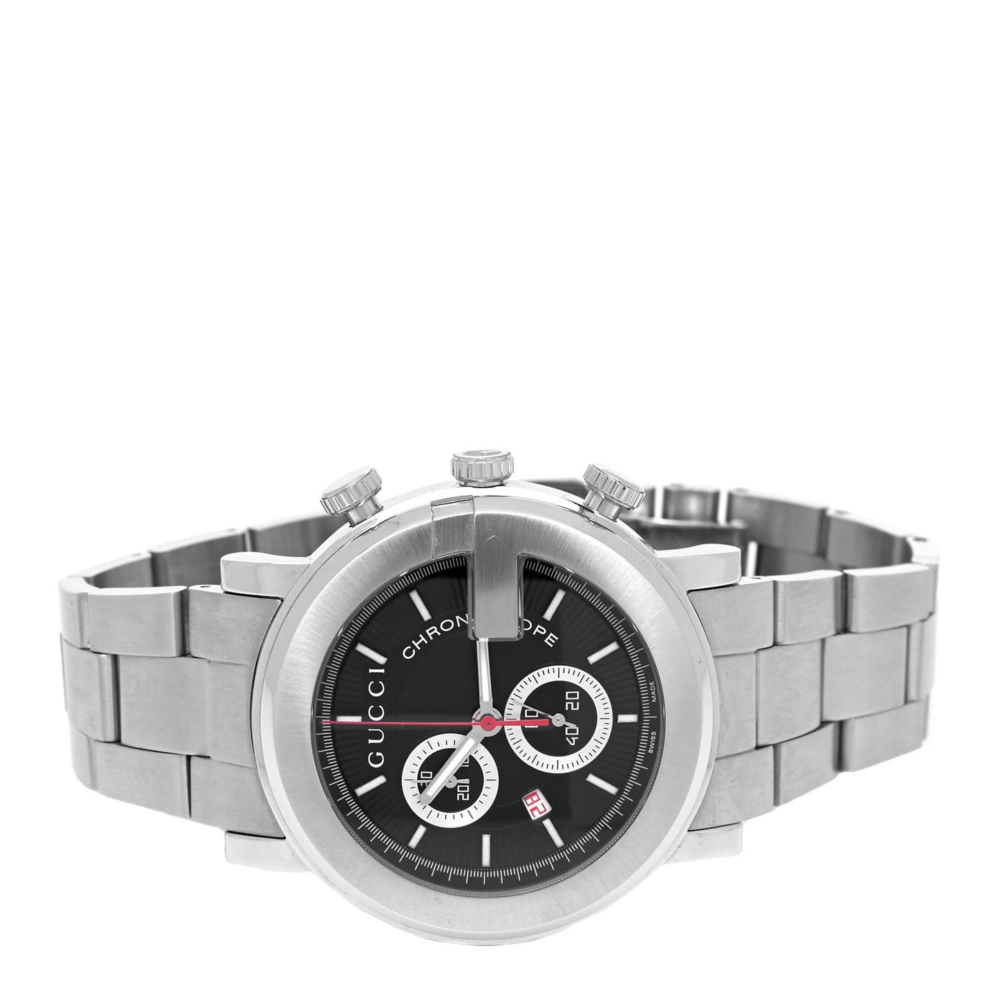 Stainless Steel 44mm G-Chrono Chronoscope Quartz Watch Black